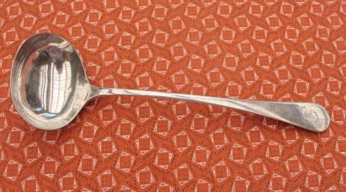 Large Sterling Silver Soup Ladle Hallmarked Chester 1903