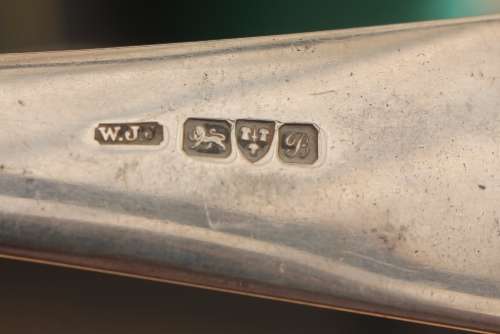 Large Sterling Silver Soup Ladle Hallmarked Chester 1903