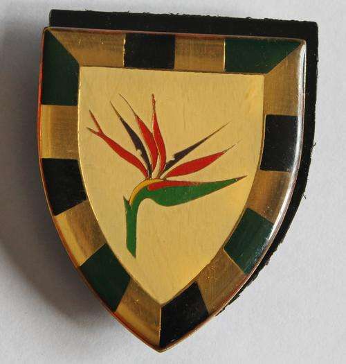6 SA Infantry BN Flash 2nd Issue Gold Type C/O F175