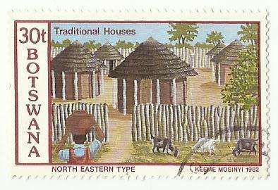 1982 BOTSWANA TRADITIONAL HOUSES