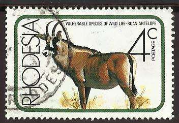 1976 RHODESIA ANIMAL ROAN ANTELOPE