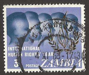 1968 ZAMBIA INTERNATIONAL HUMAN RIGHTS YEAR