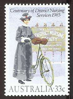 1985 AUSTRALIA THE 100TH ANNIVERSARY OF THE DISTRICT NURSING SERVICES