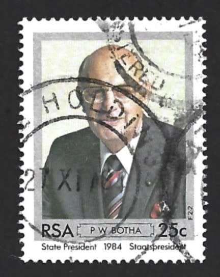 1984 SOUTH AFRICA PRESIDENT BOTHA