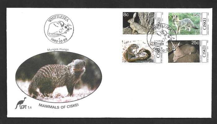 1982 CISKEI ANIMAL MAMMALS