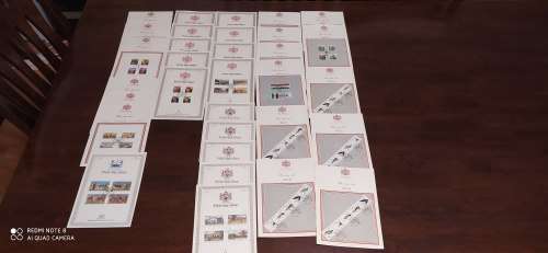 128 first day sheets from homelands. Please read description