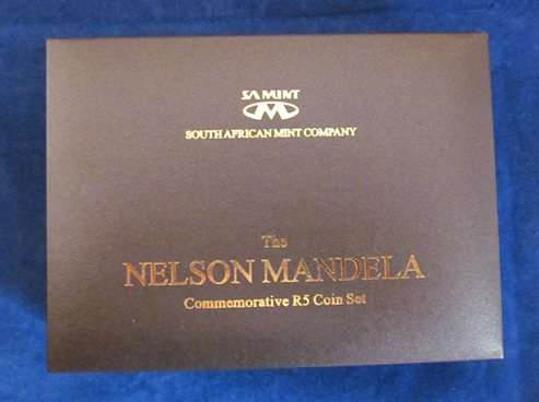 THE NELSON MANDELA COMMEMORATIVE R5 COIN SET !! R1 START