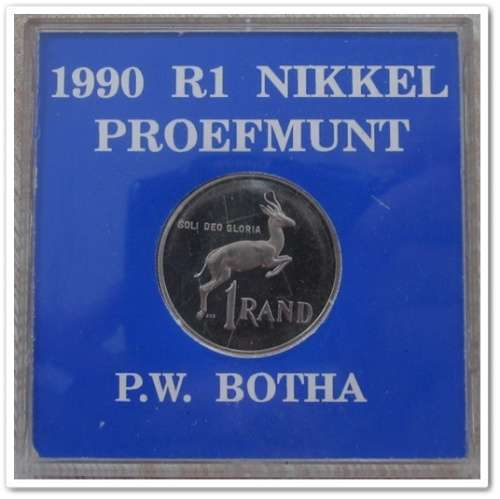 ** 1990 ** R1 IN PERSPEX ** ORIGINAL AS ISSUED !! STARTING @ R1