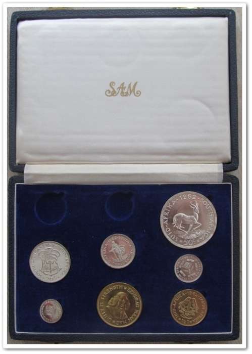 ** 1962 ** LONG PROOF SET - NO GOLD !!!! STARTING @ R1