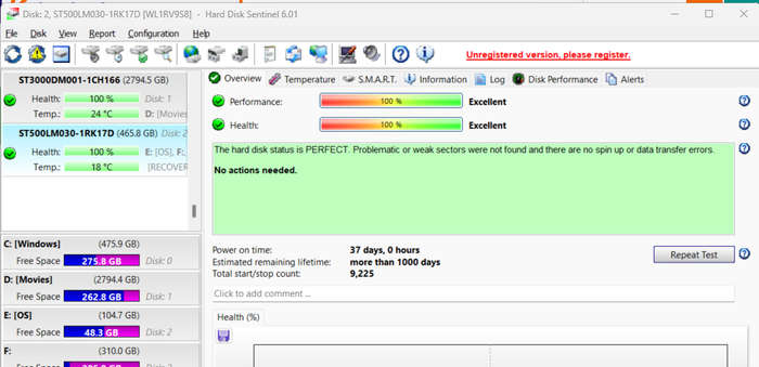 Seagate 500GB laptop drive