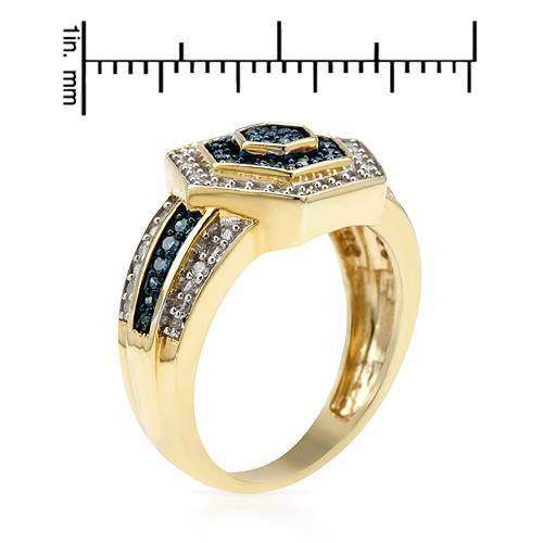 Diamond Cluster Ring in 10K Yellow Gold