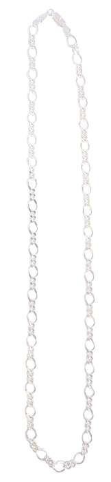 925 Sterling Silver 50cm Figaro Necklace