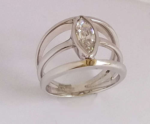 **CD DESIGNER JEWELRY** 4ct Marquise cut simulated diamond- Size O