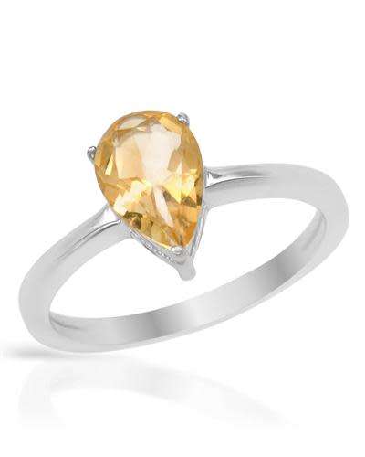 0.96ct Natural Citrine Ring in 925 Sterling Silver
