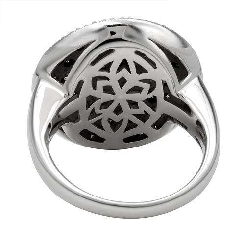 0.69ctw Natural Diamond and Sterling Silver Ring
