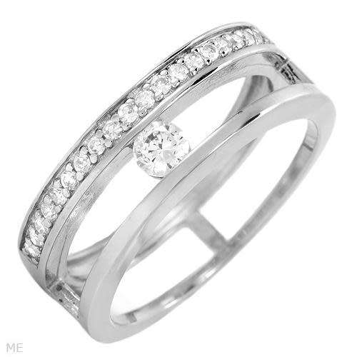 1.20ctw CZ Split band Ring Size 8