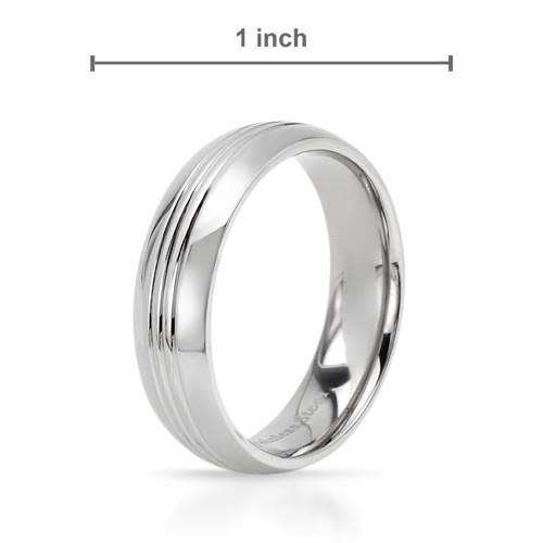Men`s Stainless Steel Metallic Band- Size 10