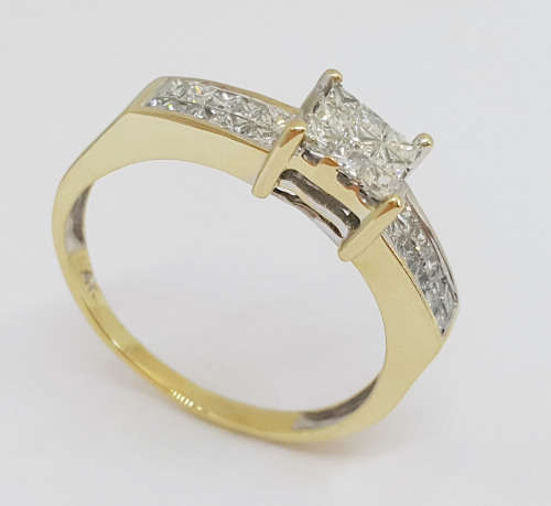 1.16ctw Diamond Ring in 14k Yellow Gold