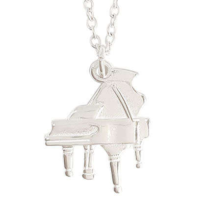Piano Charm in 925 Sterling Silver