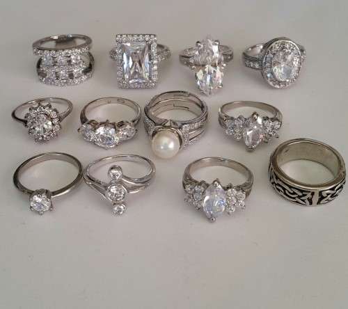 Wholesale Lot of 12 rings- Fits Size 6