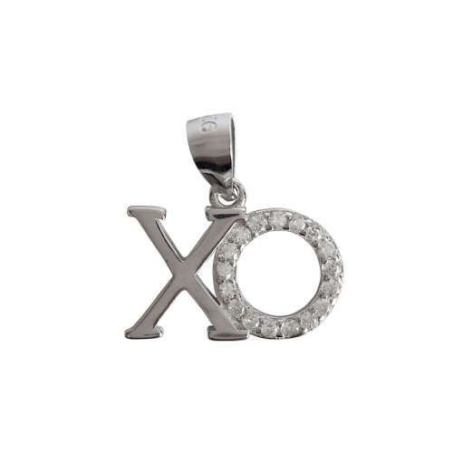 XO Pendant in Silver