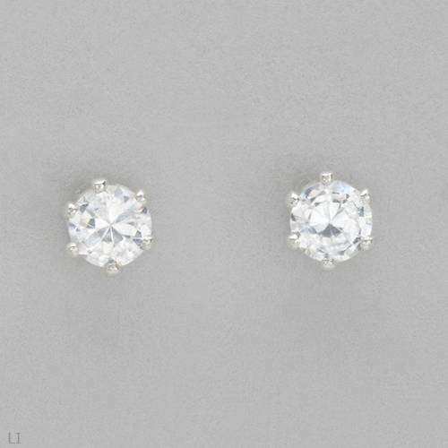 **GORGEOUS**0.50ctw CZ Studs in 925 Sterling Silver**
