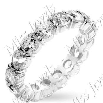 Cubic Zirconia Eternity Band- Size 10