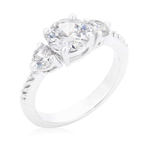 2.5ctw Cubic Zirconia Style Ring- Size 8