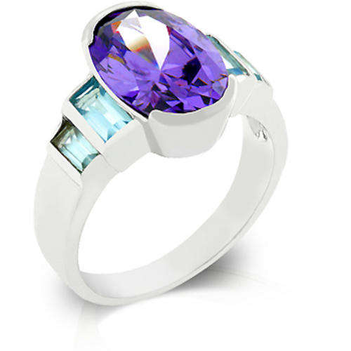 **FASHIONABLE**Simulated Amethyst dress Ring***Size 6 - 8**