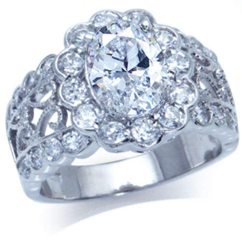925 STERLING SILVER Flower Vintage Ring- Size 7