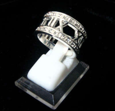 925 Sterling Silver- Roman Numeral Band- Size 7