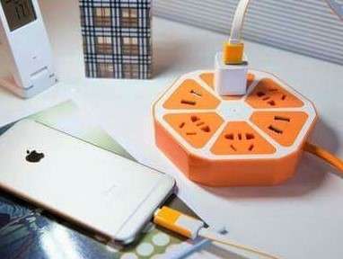 4 USB Port Plug Charging Switch Hexagon Socket Charger Universal Power Strip