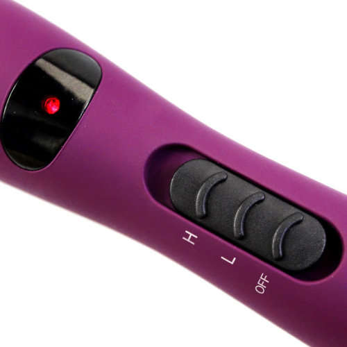 4-IN-1 Styler Ionic Hot Brush and Ceramic Flat Iron Straightens Curls Shines Volumizes hair
