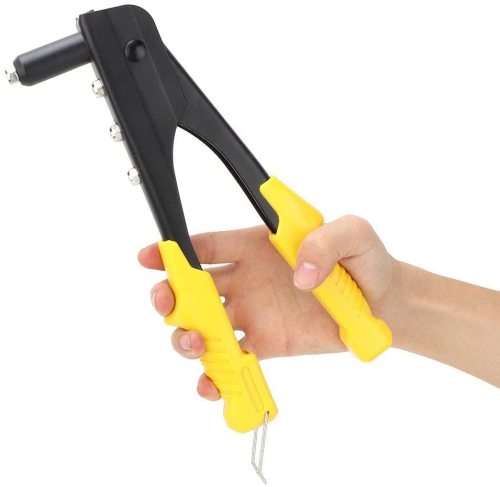 Heavy Duty Riveter 254MM/10 In Steel Rivet Tool Gun Includes Different Sizes Rivets