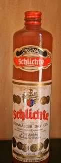 Empty SCHLICHTE Gin Bottle - Earthenware - GREAT FOR BAR DISPLAY