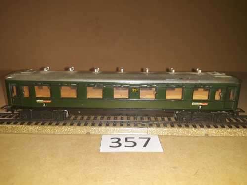 Marklin 351 - German Railways Express Passenger Coach- All Metal 'HO"