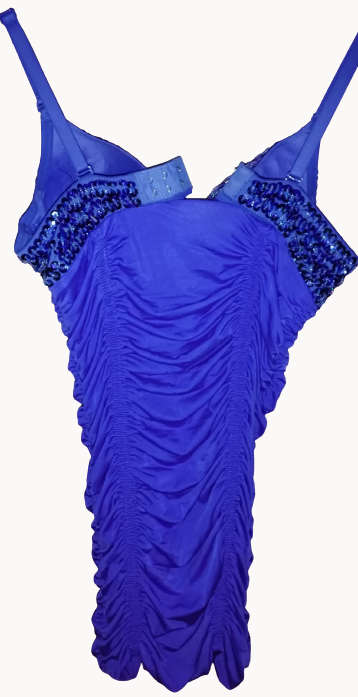 Royal Blue elegant sequins bodycon dress