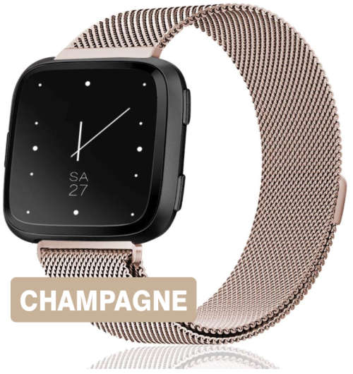 CHOOSE YOUR COLOUR Fitbit Versa Milanese Straps / Bands,Stainless Steel Milanese Metal Mesh Bracelet