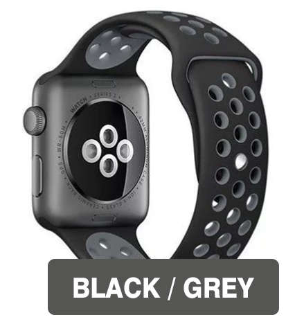 CHOOSE YOUR COLOUR Apple Watch Bands 38mm 42mm, Silicone strap band for iWatch series 1/2/3