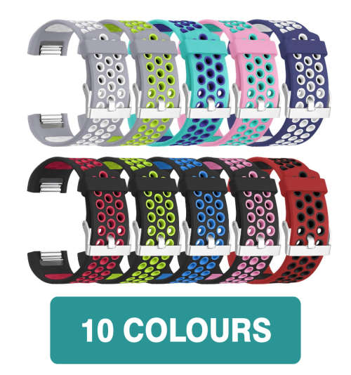 Fitbit Charge 2 Band, Breathable Silicone Accessories Straps for Fitbit Charge 2