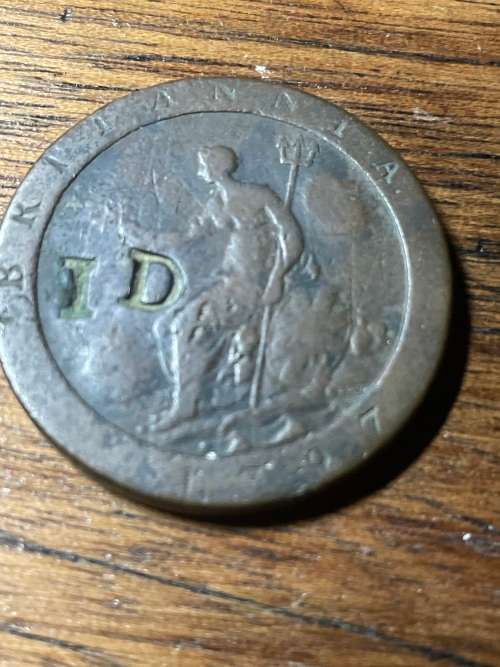 British 1797 Penny ID CI - that was a long time ago
