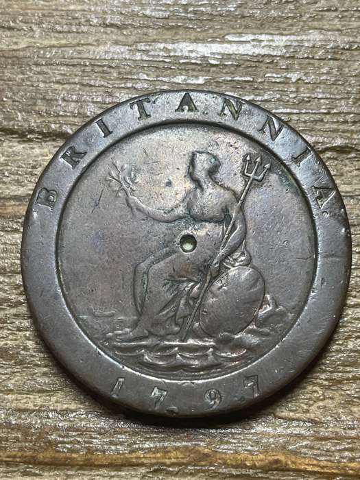 1797 Cartwright Scarce double penny