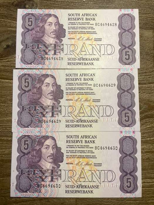 C L Stals  ***  R5  ***  1990 First and only issue  ***  3 in consecutive order