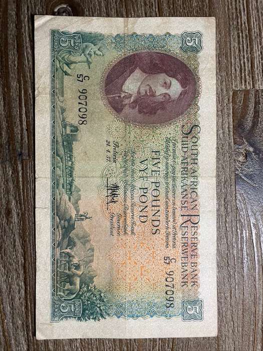 MH de Kock  *  5 pounds  *  third issue 1957  *  decent but not spectacular