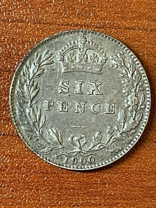 1900 *** 6 Pence  *** Great Britain *** note the scratch