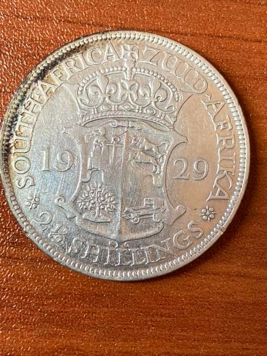 1929 *** 2 1/2 Shilling *** Great details, VF + but for surface hairlines