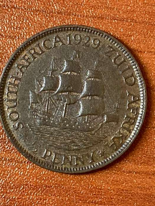 1929 *** 1/2P *** Vf condition *** Scarce coin