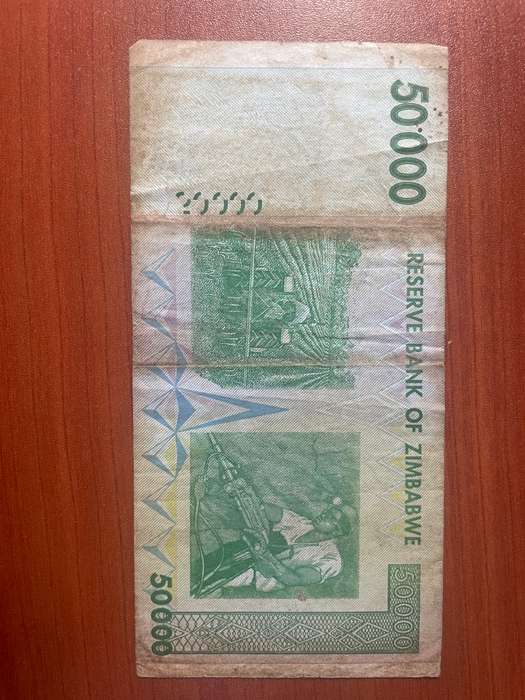 Zimbabwe *** $50 000 note issued 2008 *** v circulated