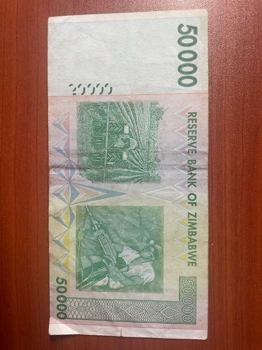 Zimbabwe *** $50 000 note issued 2008 *** circulated