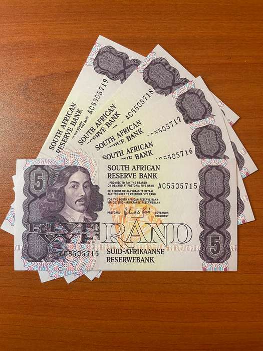 GHC de Kock *** R5 ***1989 3rd issue *** 5 consecutive notes